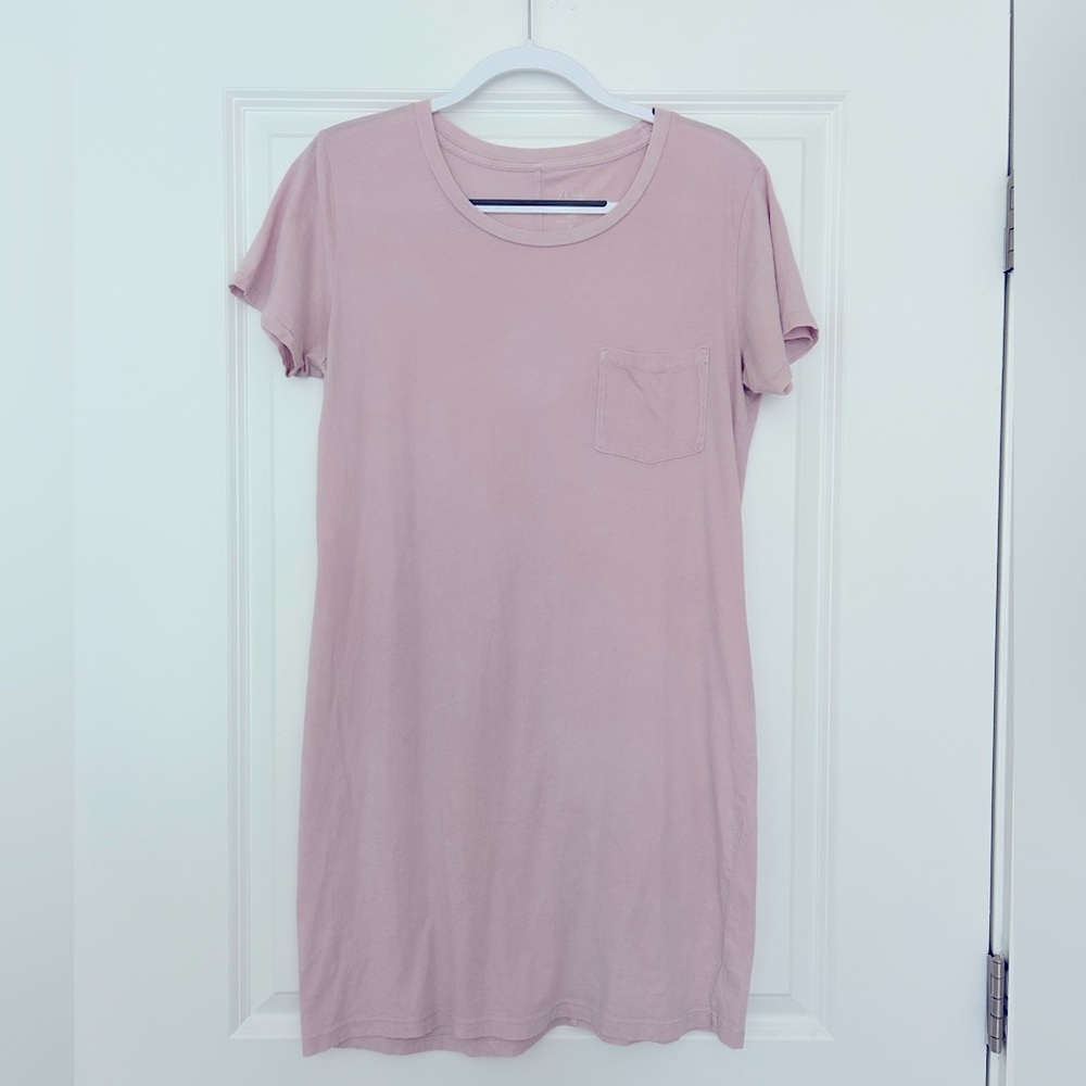 Pink J. Crew Shirt Dress